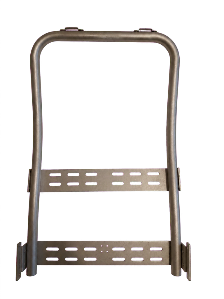 Proprietary Spine Tactical aluminum frame - Front view